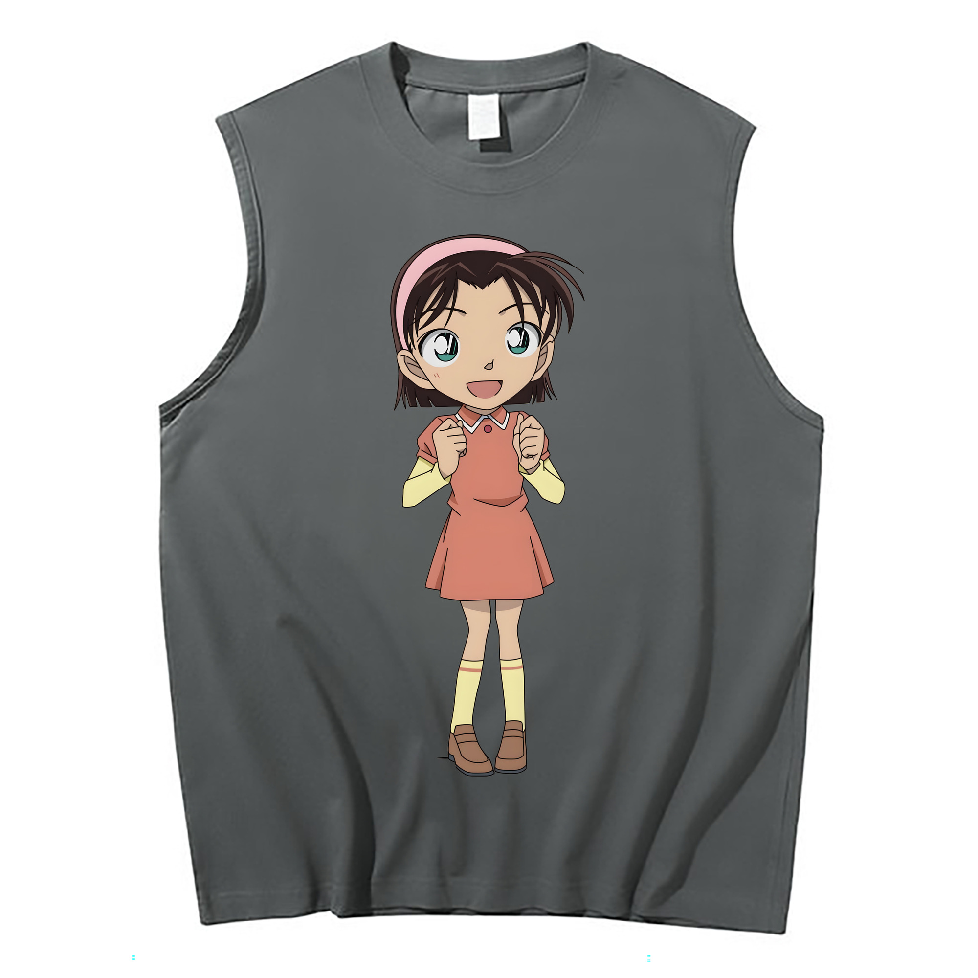 （画像用） 名探偵コナン 吉田 歩美 よしだ あゆみ Detective Conan my Yeager コットン100％タンクトップ（フロントプリント）
